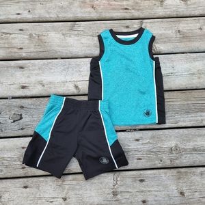💥3 for $15💥 Boys 2pc Body Glove Short Set Black/Teal 24months